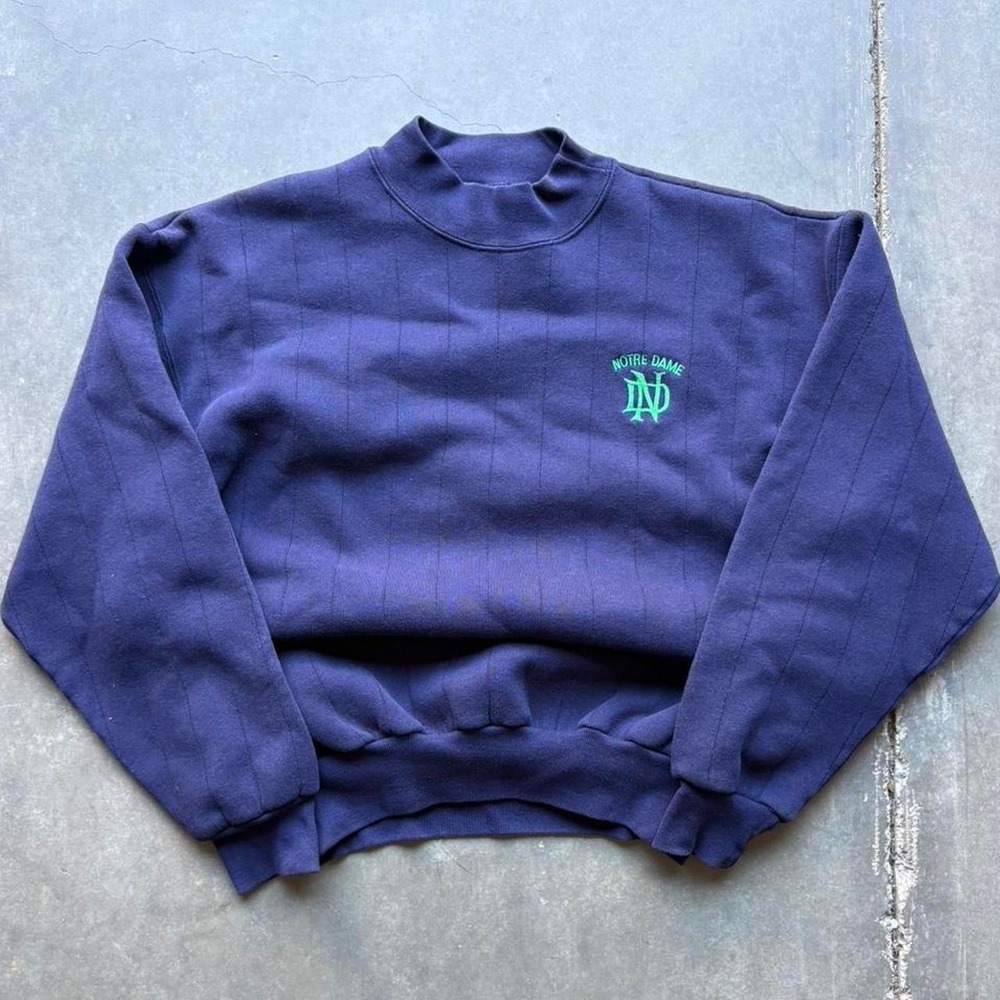 90s Notre Dame Heavyweight College Sports Crewneck